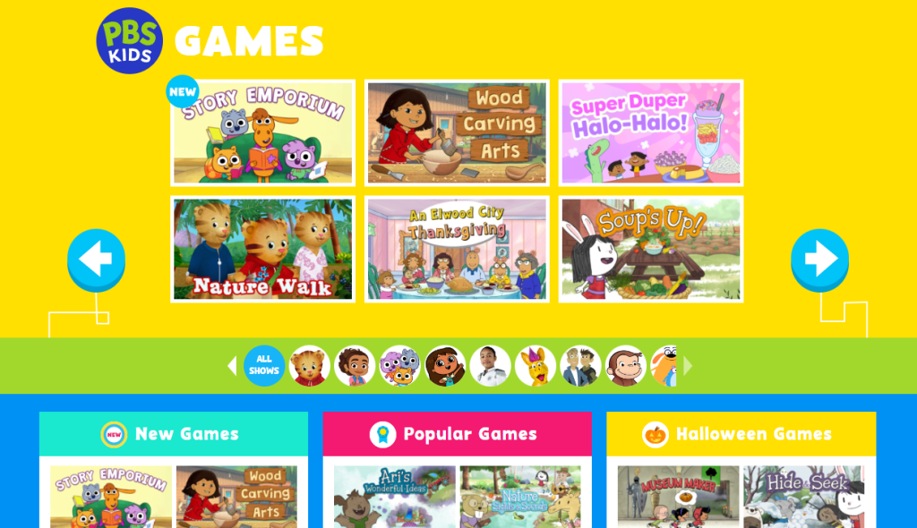 PBS Kids Games Website