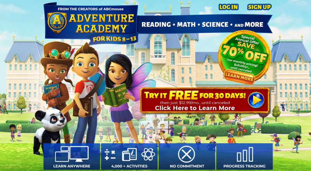 Adventure Academy Educational MMORPG