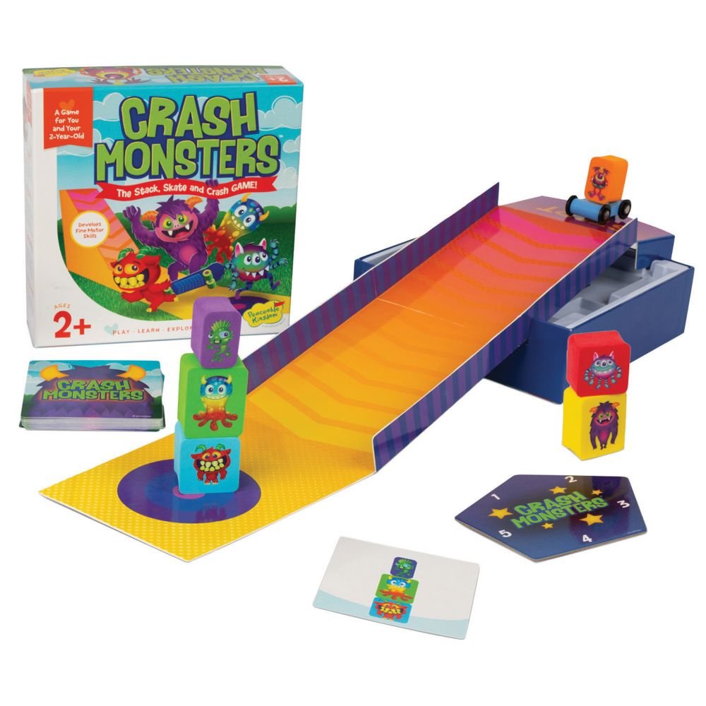 Crash Monsters Peaceable Kingdom Stacking Toddler Game From MindWare