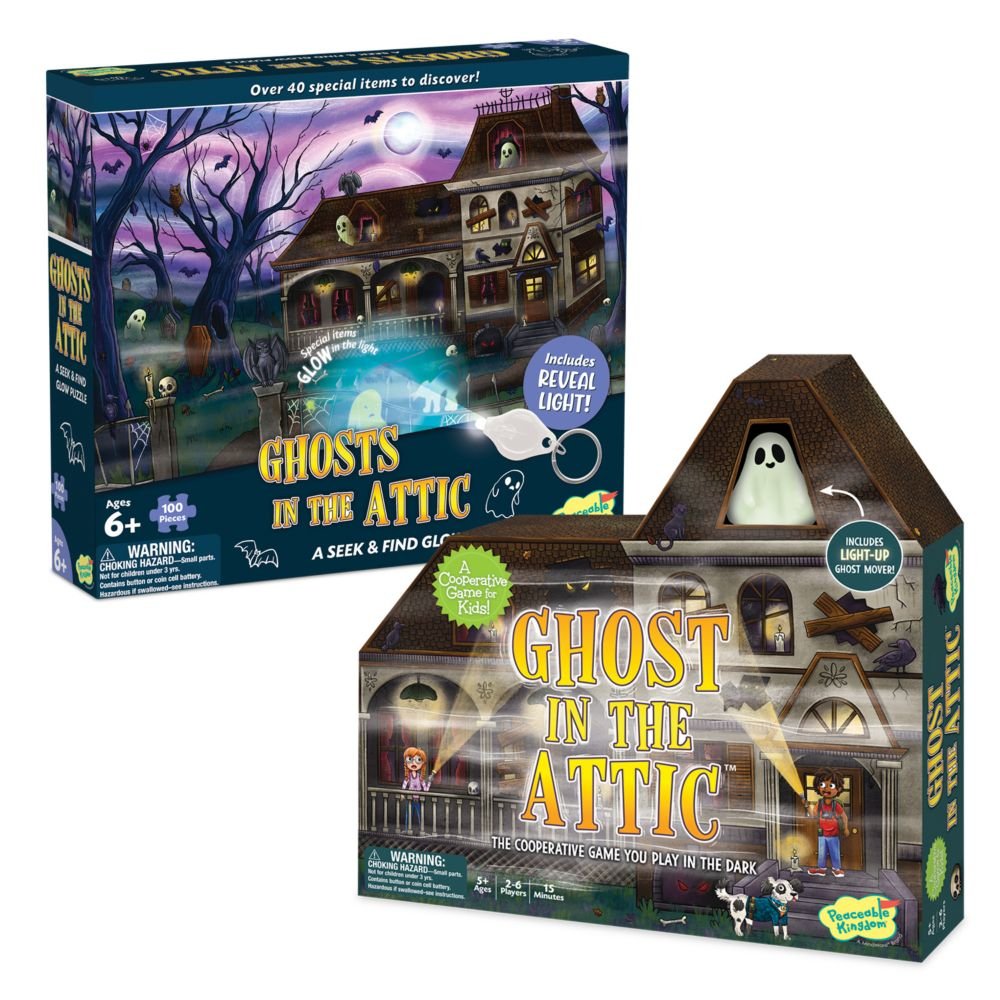 Ghost In The Attic Puzzle & Game: Set of 2 From MindWare