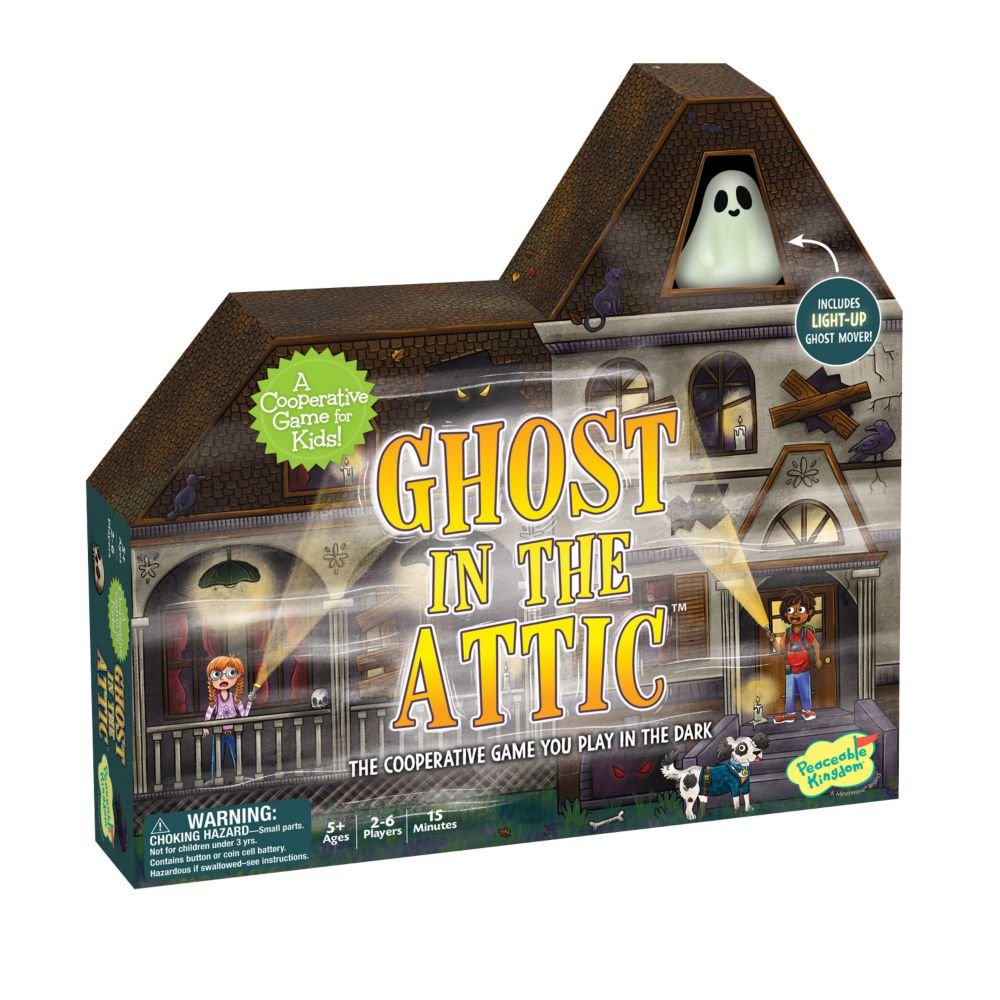 Ghost in the Attic Peaceable Kingdom Cooperative Board Game From MindWare