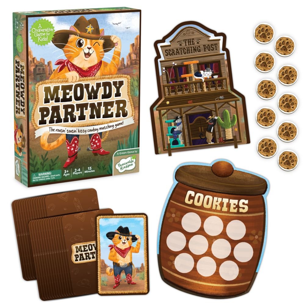 Meowdy Partner Peaceable Kingdom Matching Game From MindWare