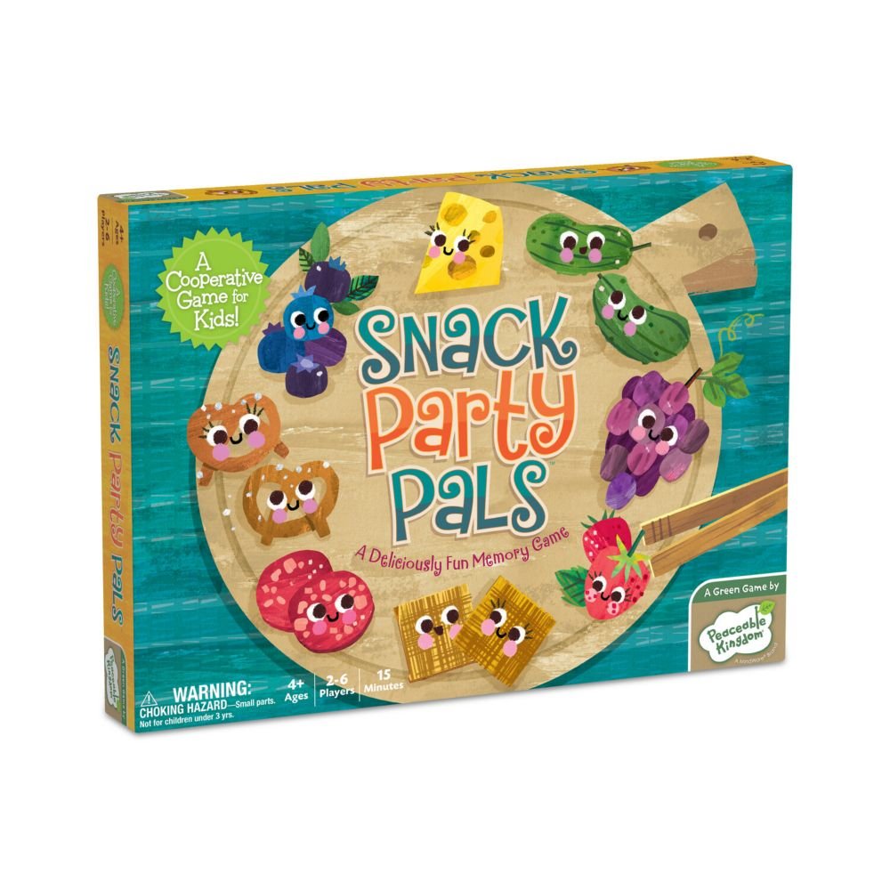Snack Party Pals Peaceable Kingdom Cooperative Board Game From MindWare