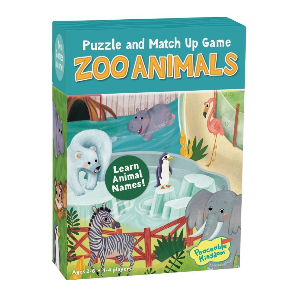 Zoo Animal Puzzle & Match Up Game From MindWare